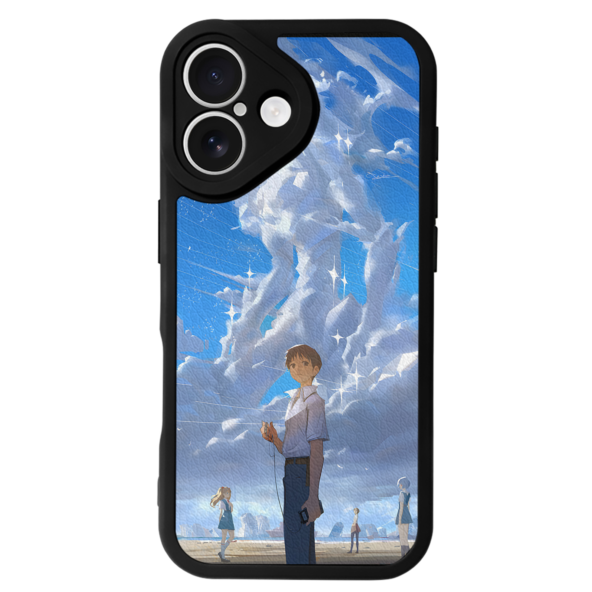 （画像用） EVA 新世紀エヴァンゲリオン 【iPhone 16シリーズ対応】シリコンスマホケース（レザー調） 材質：シリコン